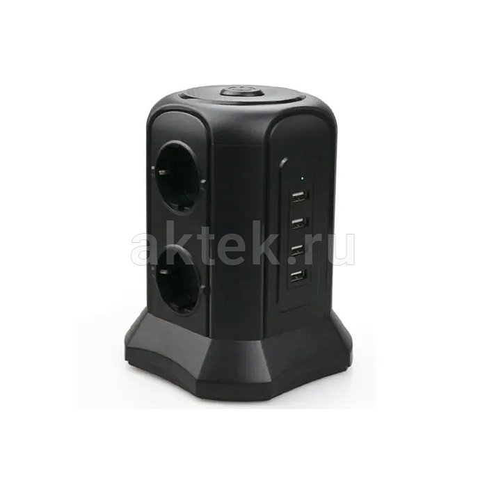 Сетевой фильтр Tessan TP-VB4U6E black