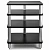 Hi-Fi-стойка Radiotehnika Gorizont Four (180+225+400) Black/Silver Tube