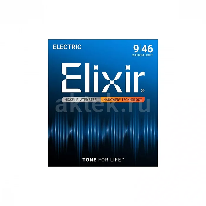 Elixir 12027 NanoWeb струны для электрогитары, 9-46