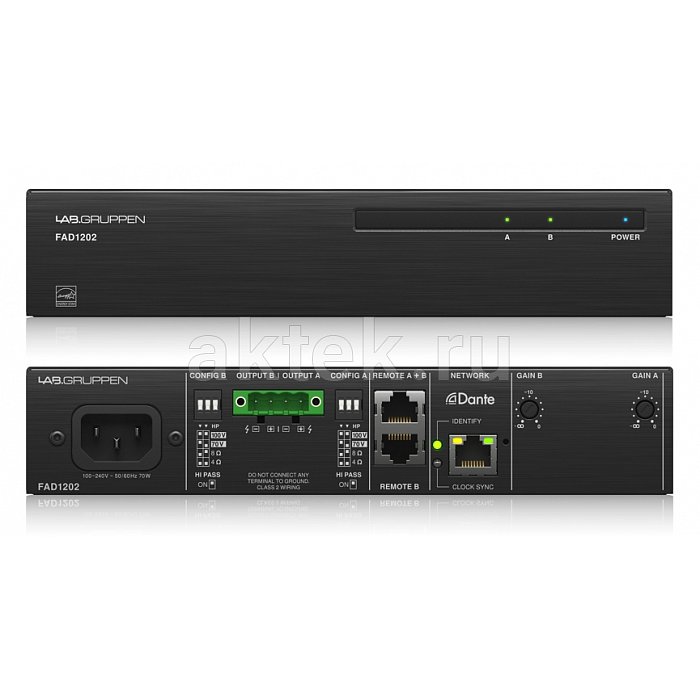 Lab.gruppen FAD1202 усилитель инсталляционный, вход только Dante