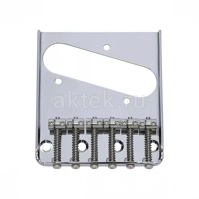 Hosco H-T-40C винтажный бридж Telecaster, 6 раздельных сёдел, хром