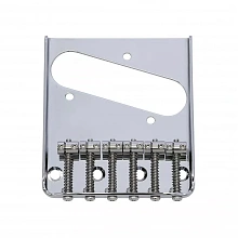 Hosco H-T-40C винтажный бридж Telecaster, 6 раздельных сёдел, хром