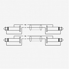 ROXTONE GPTC210/1 аудиокабель Jack 6,3–Jack 6,3, 1 м, 2×2×0,22 мм² 3 ROXTONE GPTC210/1 аудиокабель Jack 6,3–Jack 6,3, 1 м, 2×2×0,22 мм² 3