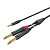 ROXTONE PACC280/1 аудиокабель Jack 3,5–Jack 6,3, 1 м, 2×0,22 мм²