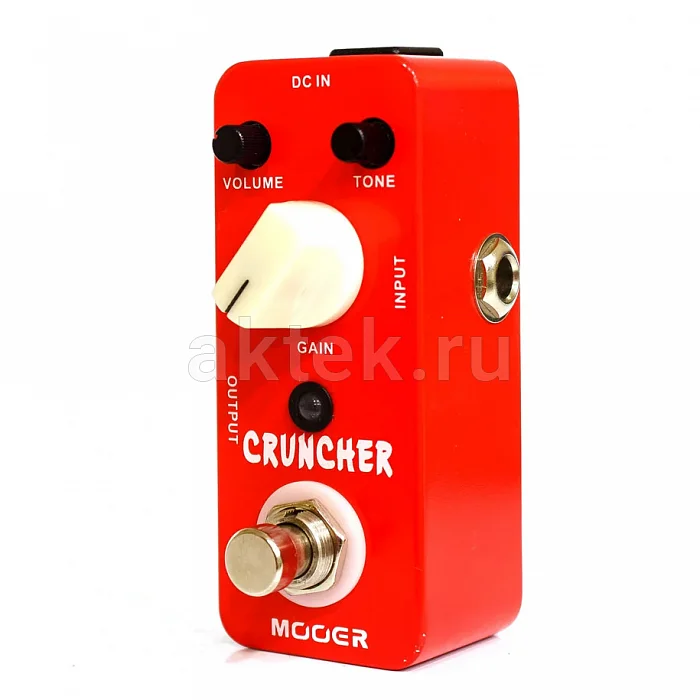 Mooer Cruncher аналоговая мини-педаль дисторшна, high-gain, 3 регулятора 3