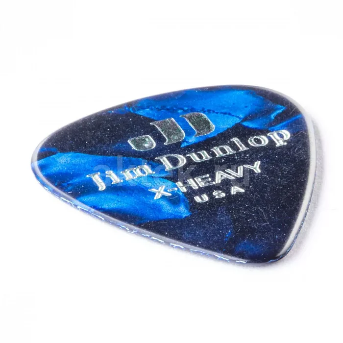 Dunlop 483P10XH Celluloid Blue Pearloid Extra медиаторы, целлулоид, extra heavy 2