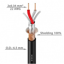 ROXTONE DMX002/100 кабель DMX 512, 100 м, 2×0,34 мм² 3