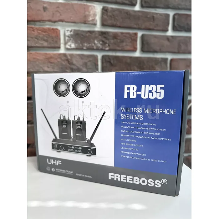 FREEBOSS FB-U35H2 BandA микрофонная радиосистема, 501–524 МГц 4