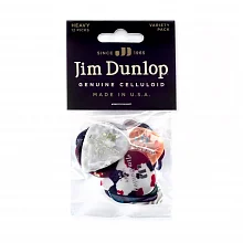 Dunlop PVP107 Variety Celluloid 12Pack медиаторы, целлулоид, жесткие, 12 шт