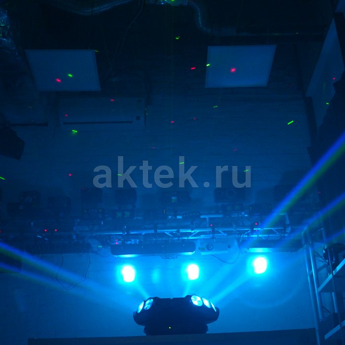 Светодиодная цветомузыка с вращением SkyDisco Maxi Spider 2