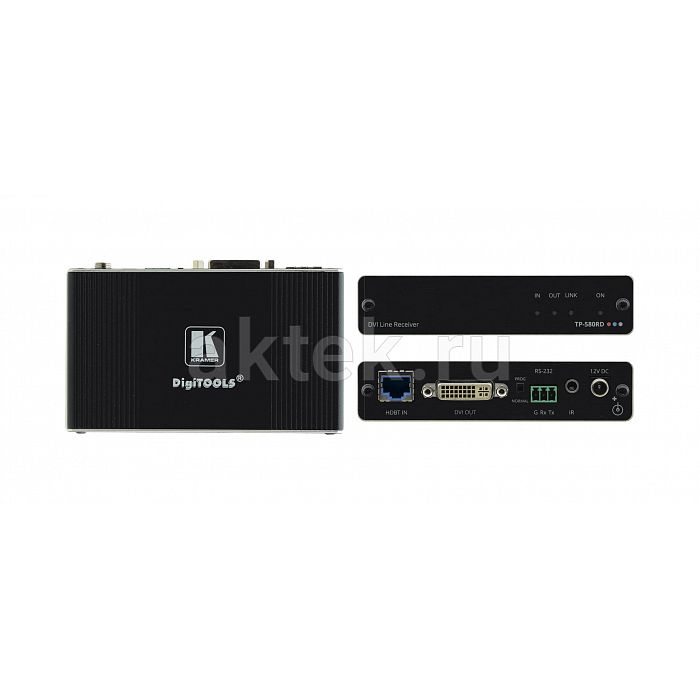 Kramer TP-580RD приёмник HDBaseT, DVI-I, 4K60, до 70 м