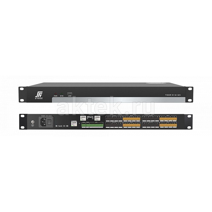 S-Track TIGER D1212N DSP аудио матрица Dante/AES67