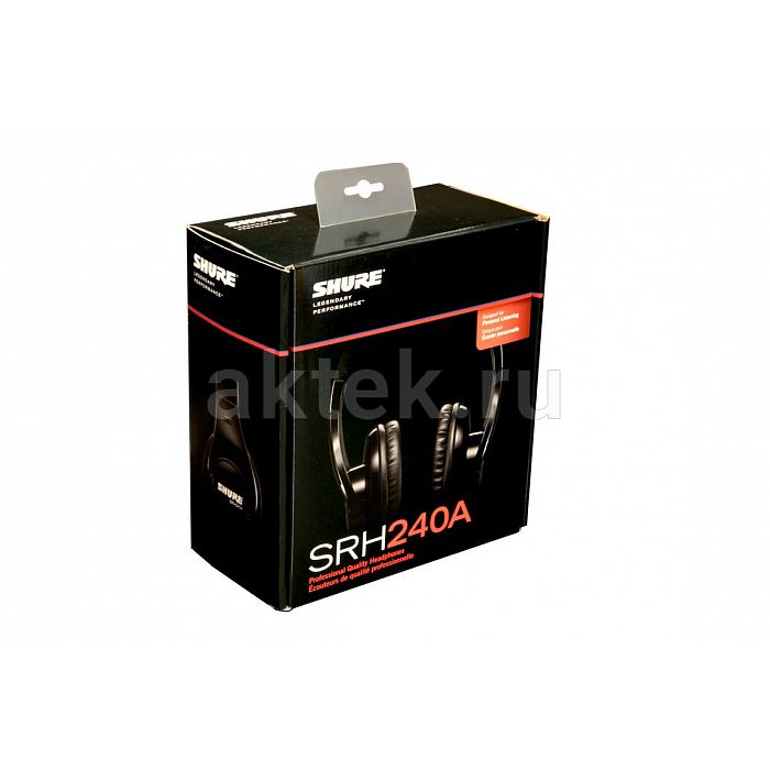 Shure SRH240A-BK закрытые студийные наушники с динамиками 40мм 38Ом 2