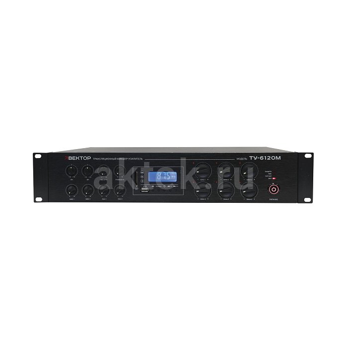 ВЕКТОР ТУ-6120М (V2) трансляционный микшер-усилитель, 120 Вт, 6 зон 2