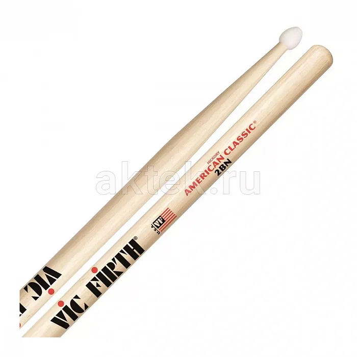 Vic Firth 2BN барабанные палочки, орех 2