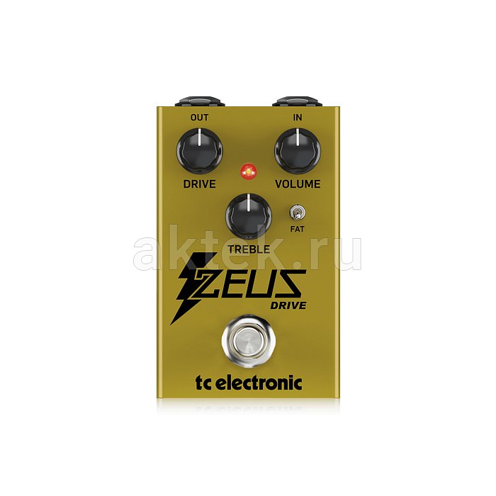 TC Electronic ZEUS DRIVE OVERDRIVE педаль овердрайв с двумя моделями