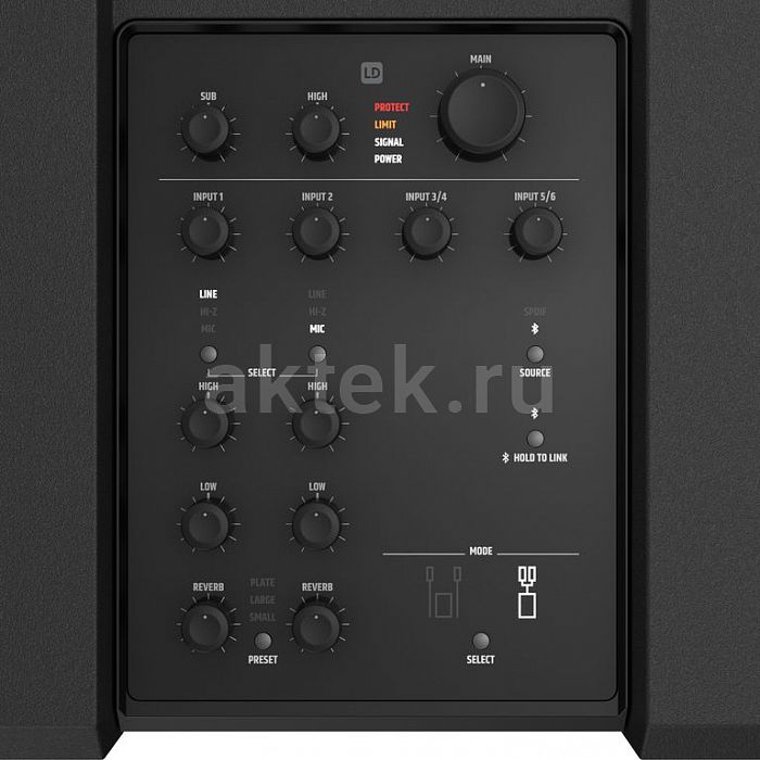 LD Systems DAVE 10 G4X активная PA-система 2.1 10″/680Вт-пик 7