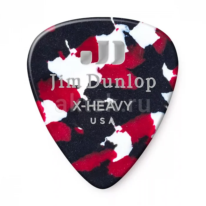 Dunlop 483P06XH Celluloid Confetti Extra Heavy медиаторы, целлулоид, 12 шт
