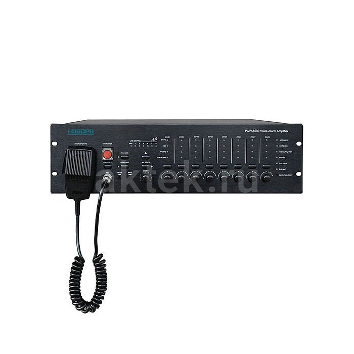 Центральный блок для трансляционной системы DSPPA PAVA-8500 , 8 зон, 3U