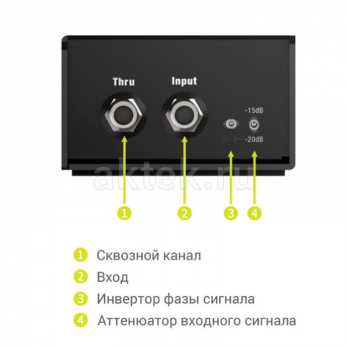 MUSONTEK (ROXTONE) PD1X пассивный директ-бокс, XLR 3