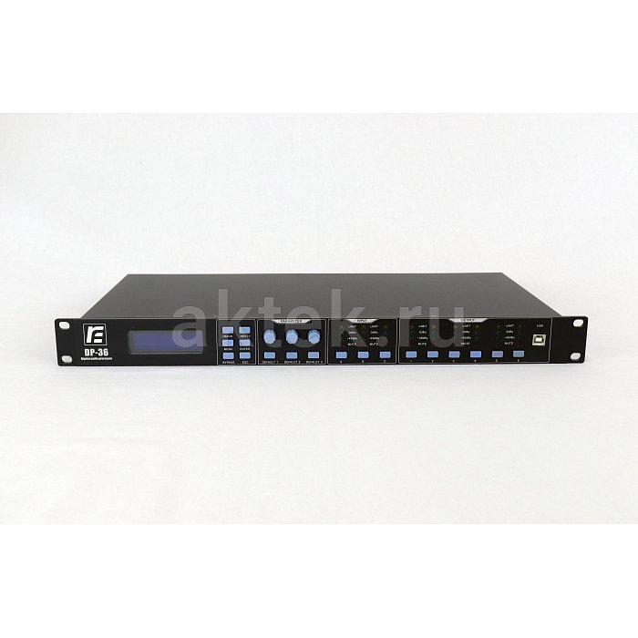 RFIntell DP-36 Спикер-процессор 3х6, DSP 24бит/96 кГц, USB/RS485, 1U 2
