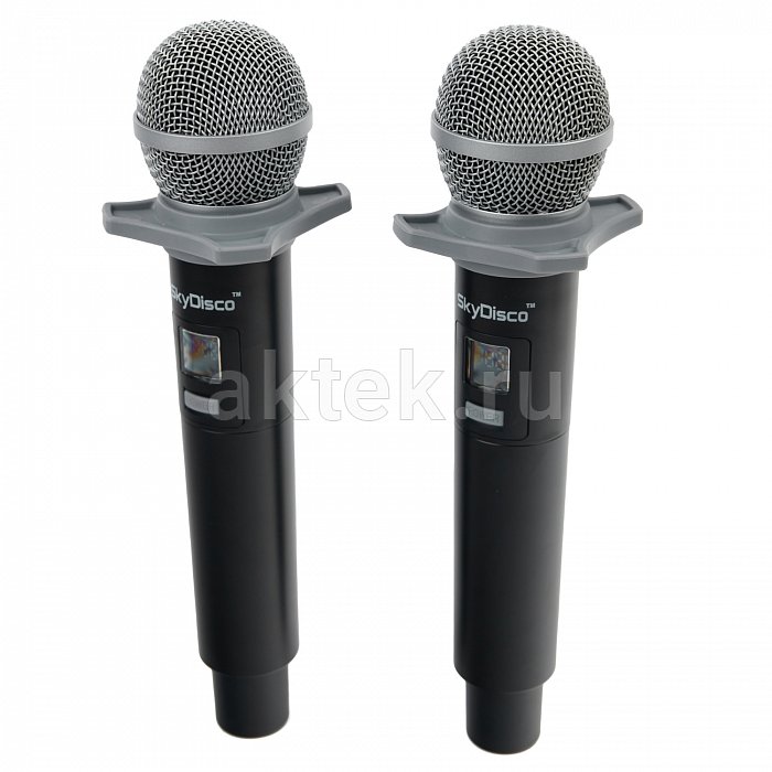 Двухканальная вокальная радиосистема SkyDisco MIC-WL25 с двумя ручными микрофонами 3