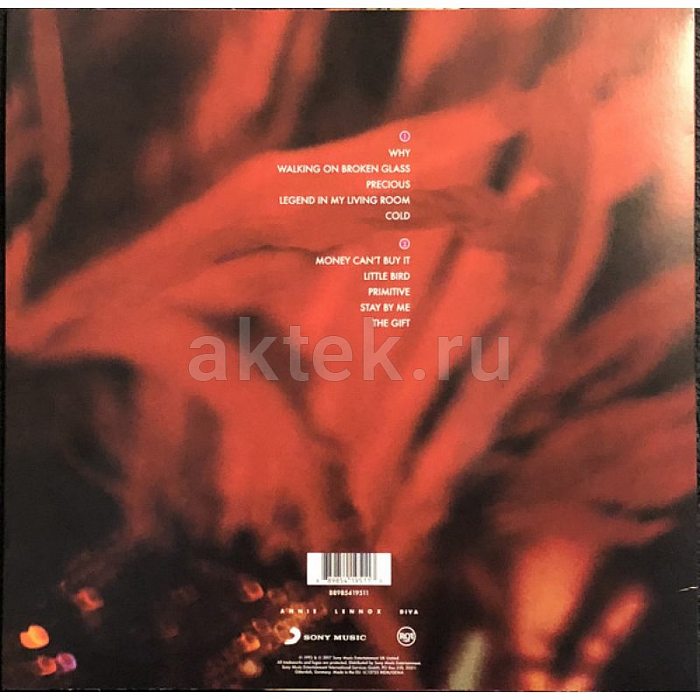 Виниловая пластинка ANNIE LENNOX - DIVA 180 GRAM BLACK 12" 2