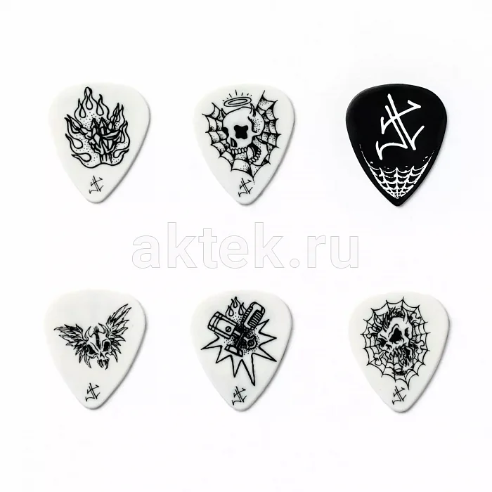 Dunlop JPH01T088 James Hetfield Pick Tin набор медиаторов, 0,88 мм 4