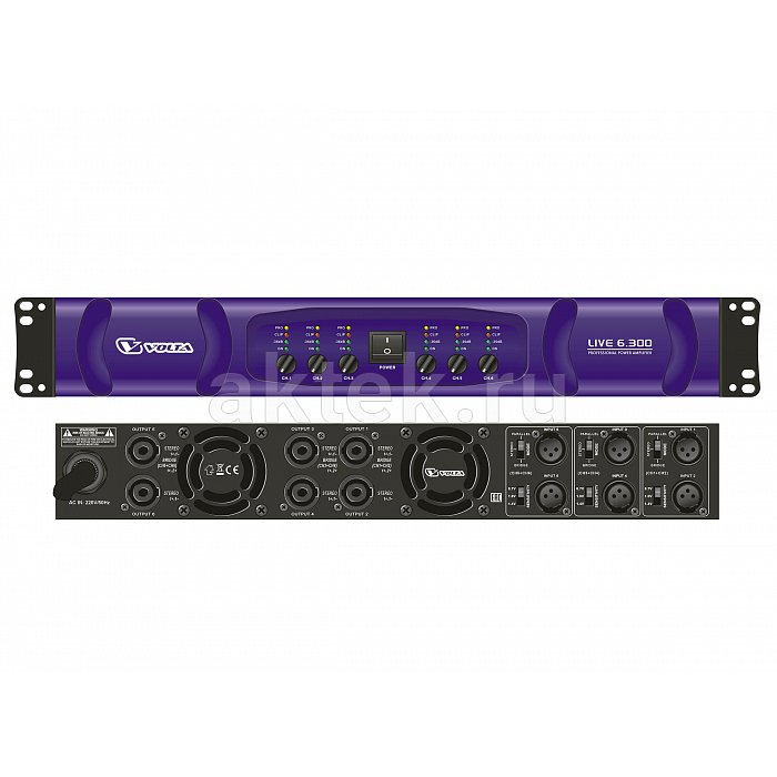 VOLTA LIVE 6.300 концертный усилитель мощности, 300 Вт