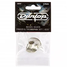 Dunlop 33P0225 Nickel Silver Fingerpick 5Pack медиаторы-когти, 0,225 мм