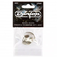 Dunlop 33P0225 Nickel Silver Fingerpick 5Pack медиаторы-когти, 0,225 мм