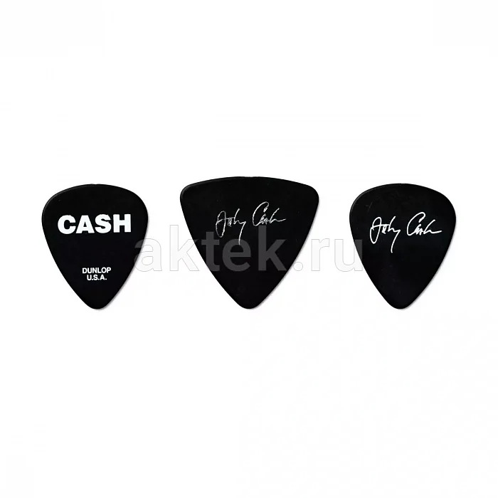 Dunlop JCPT01M Johnny Cash Memphis Pick набор медиаторов, средние 3