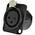Neutrik NC3FD-L-BAG-1 панельный разъем XLR female черненый корпус