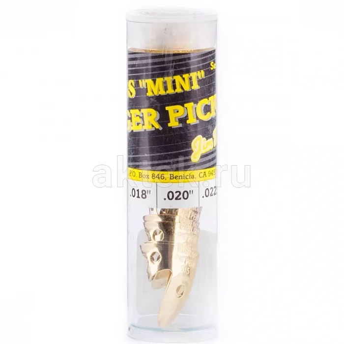 Dunlop 371R015 Brass Fingerpick Mini 20Pack медиатор-коготь, 0,15 мм