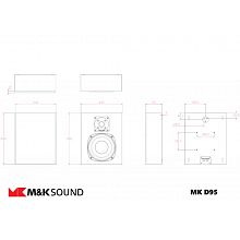 M&K Sound D95 Grey Satin/Grey Cloth пассивная настенная АС 6,5дюйма/25–300Вт 2