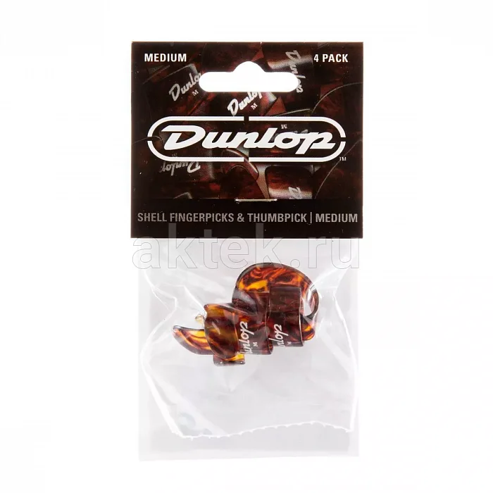 Dunlop 9010TP Plastic Fingerpick 4Pack медиатор-коготь, средние, 3 шт