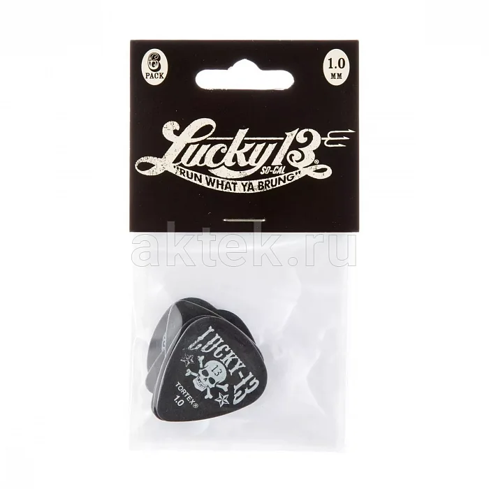 Dunlop L13CP100 Lucky 13 6Pack медиаторы, 1 мм, 6 шт