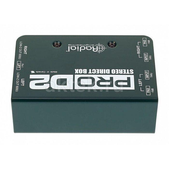 Директ-бокс Radial ProD2 2-channel Passive Instrument Direct Box 8