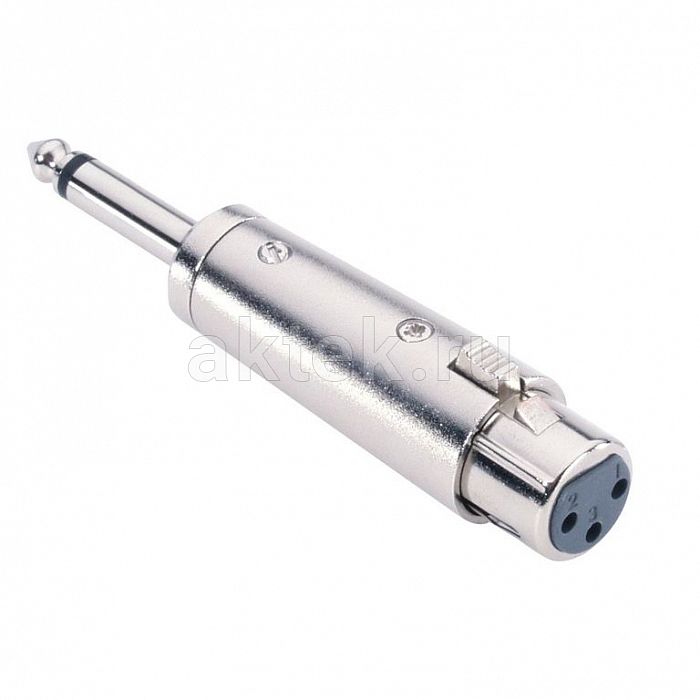 Adam Hall 7873 Silver адаптер XLR-F–TS6.3-M