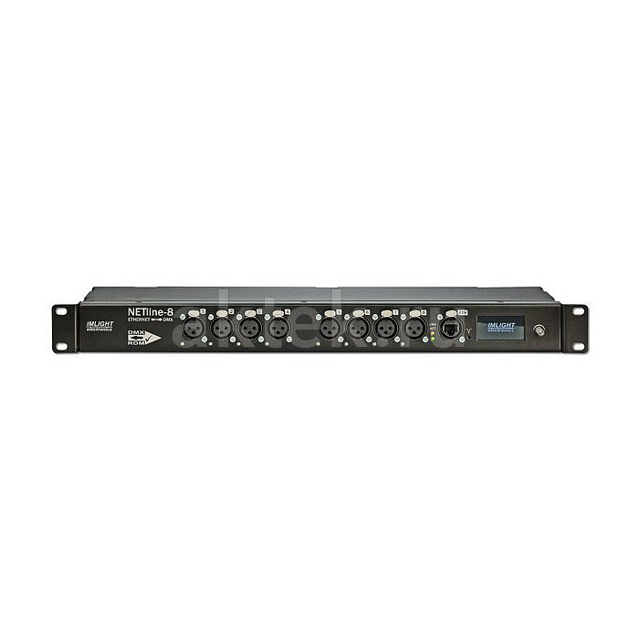ИМЛАЙТ NETLINE–8–5pin двунаправленный DMX-конвертер, восемь портов, 1U