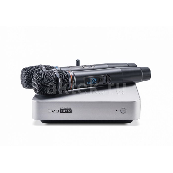 Караоке система с микрофонами Studio Evolution EVOBOX Plus Silver