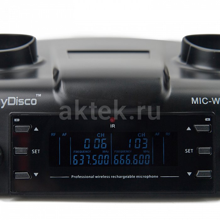 Двухканальная вокальная радиосистема SkyDisco MIC-WL25 с двумя ручными микрофонами 4
