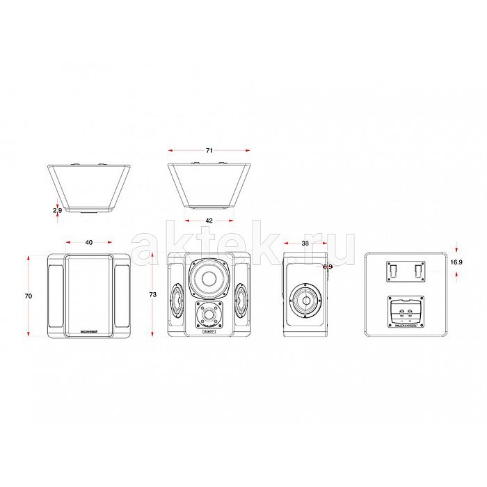 M&K Sound S150T White-Satin/White-Cloth тыловая трипольная акустика 5,25″/25–200Вт 3