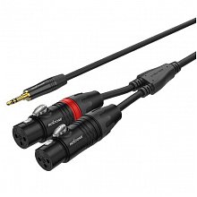 ROXTONE PACC230/2 аудиокабель XLR–Jack 3,5, 2 м, 2×0,22 мм²