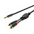 ROXTONE GPTC140/5 аудиокабель Jack 3,5–RCA, 5 м