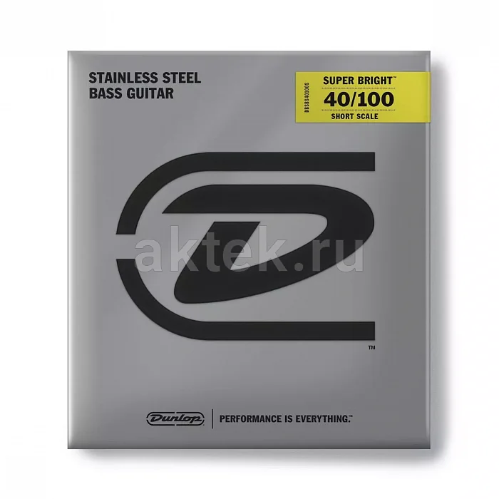Dunlop DBSBS40100S Super Bright Steel струны для бас-гитары, 40-100