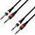 Adam Hall K3TPP0100 кабель 2×TS6.3-M–2×TS6.3-M 1м