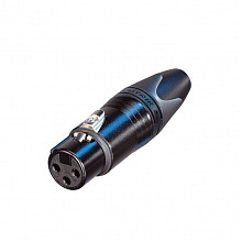 NEUTRIK NC3FXX-B кабельный XLR-разъём мама, позолоченные контакты