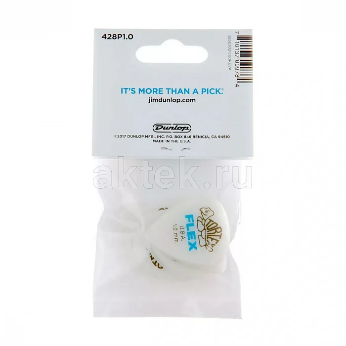 Dunlop 428P100 Tortex Flex Standard 12Pack медиаторы, 1 мм 4