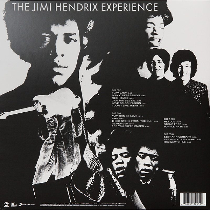 Виниловая пластинка JIMI HENDRIX - ARE YOU EXPERIENCED BLACK VINYL 12" 2